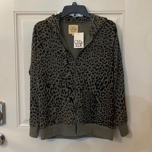 Animal print hoodie